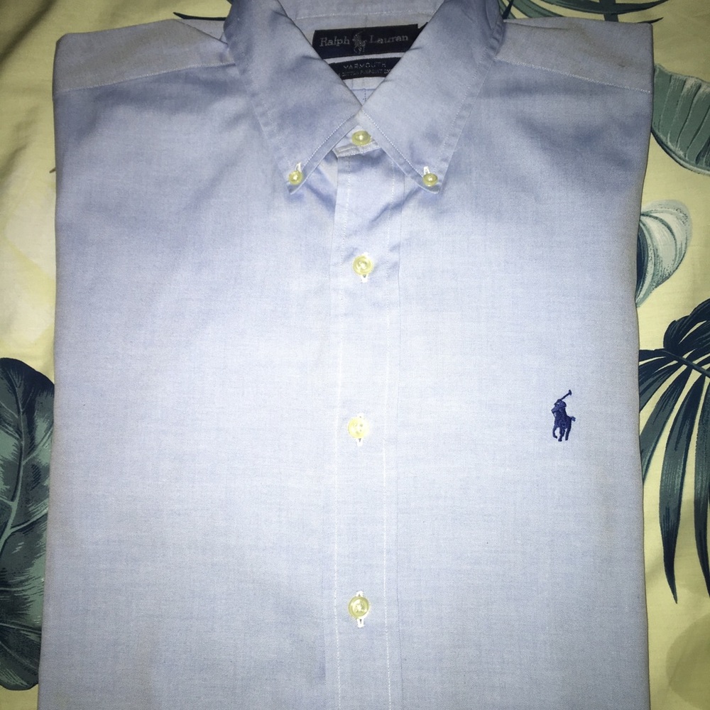Vintage Easter Blue Polo Ralph Lauren Long Sleeve